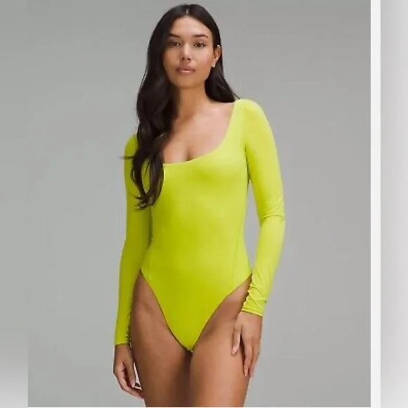 NWT Lululemon Athletica XS Wundermost Square-Neck Bodysuit - Picture 1 of 8